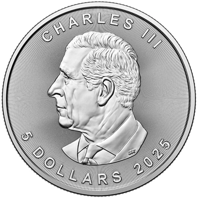 Серебряная монета Канады Kленовый лист Полярный медведь 2025 1 oz Коллекционные монеты