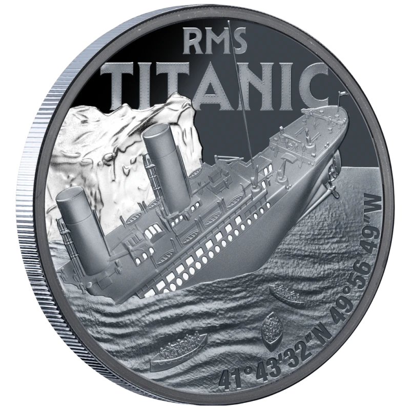 Серебряная монета Ниуэ Титаник 2025 Proof цвет 1 oz Коллекционные монеты