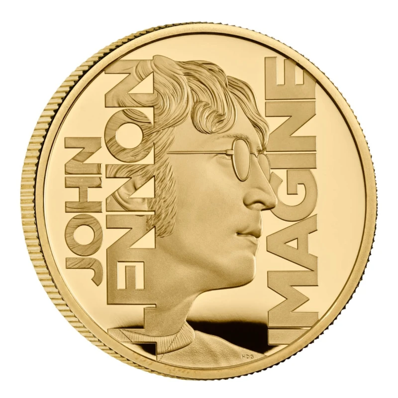 Золотая монета Великобритании Джон Леннон 2025 Proof 1 oz Коллекционные монеты
