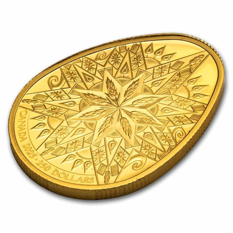 Золотая монета Канады Писанка 2025 Proof 58,5 г Коллекционные монеты