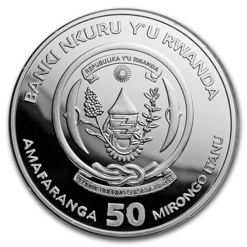 Серебряная монета Руанды Корабль Виктория 2025 1 oz Коллекционные монеты