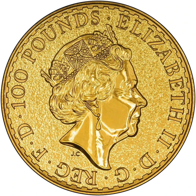 Золотая монета Великобритании Год Петуха 2017 1 oz Коллекционные монеты