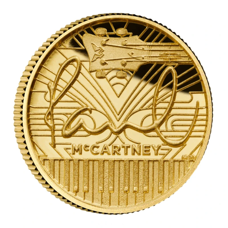 Золотая монета Великобритании Пол Маккартни 2024 Proof 1/40 oz Коллекционные монеты