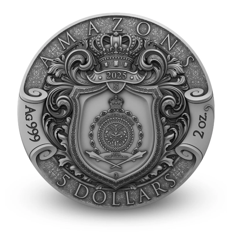 Серебряная монета Ниуэ Амазонки 2025 2 oz Коллекционные монеты