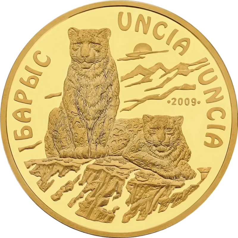 Золотая монета Казахстана Барс 2009 Proof 1 oz Коллекционные монеты