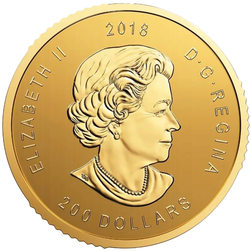 Золотая монета Канады Орел 2018 GRADING 1 oz Коллекционные монеты