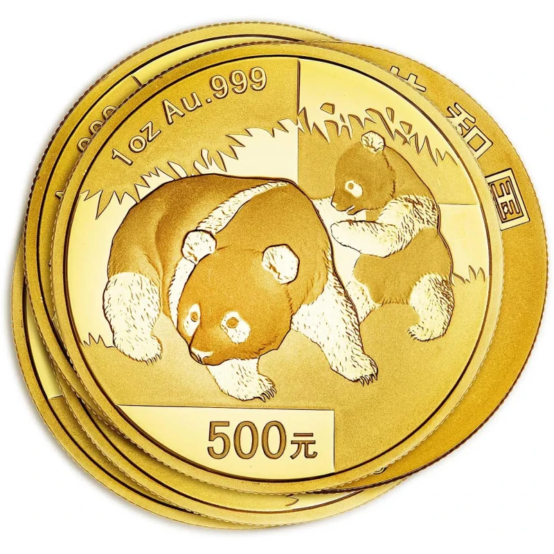 Золотая монета Китая Панда 2008 1 oz Коллекционные монеты