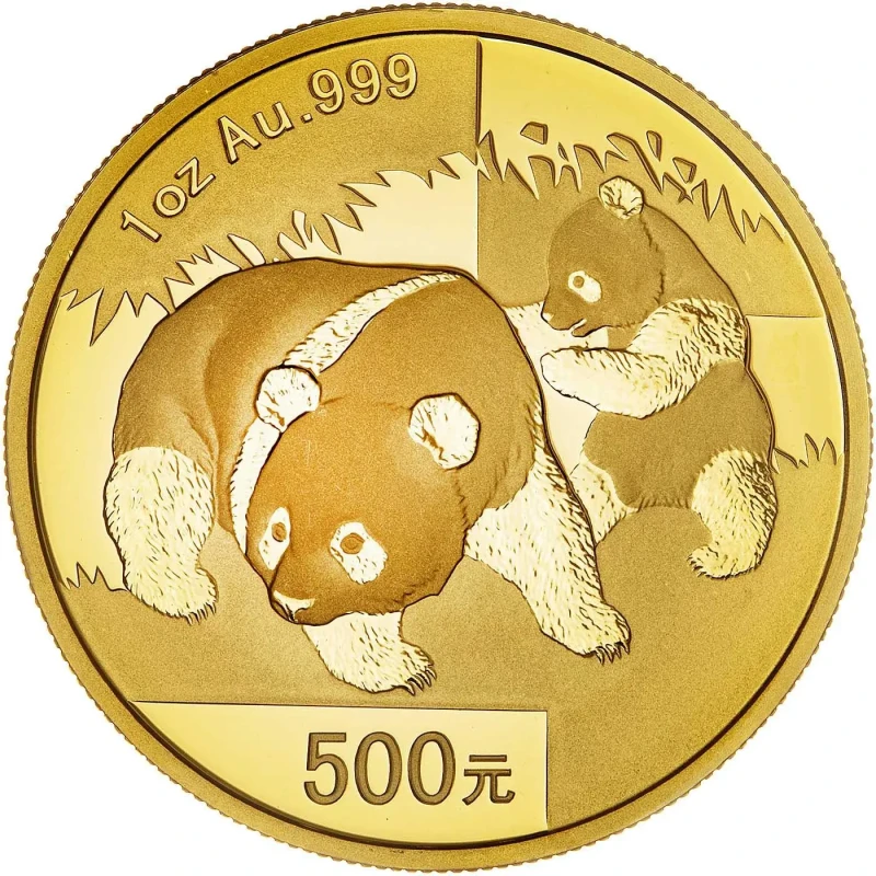 Золотая монета Китая Панда 2008 1 oz Коллекционные монеты