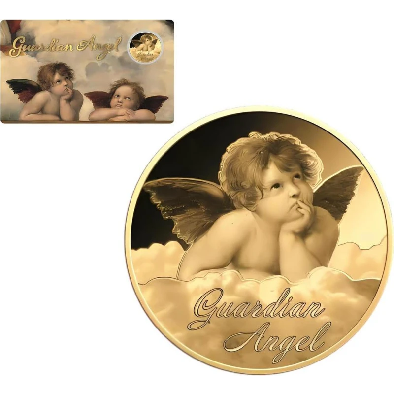 Золотая монета Ангел-хранитель II 1/1000 oz Коллекционные монеты