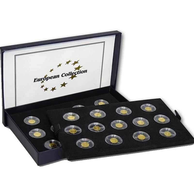 Золотые монеты Либерии Европейская коллекция 2008 Proof набор 16,12 г Коллекционные монеты