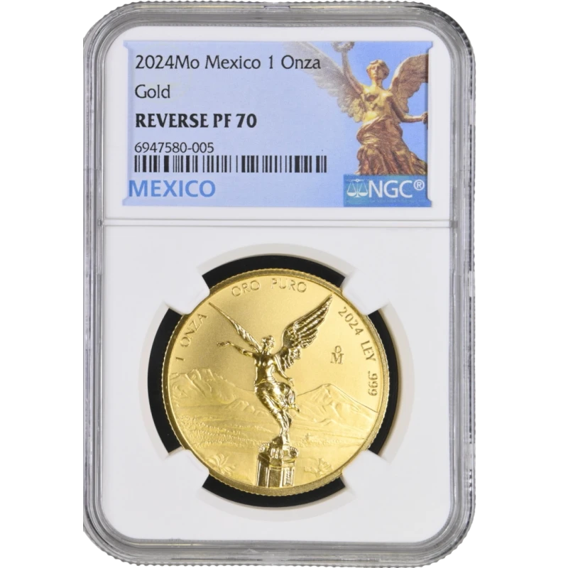 Золотая монета Мексики Либертад 2024 Proof GRADING 1 oz Коллекционные монеты