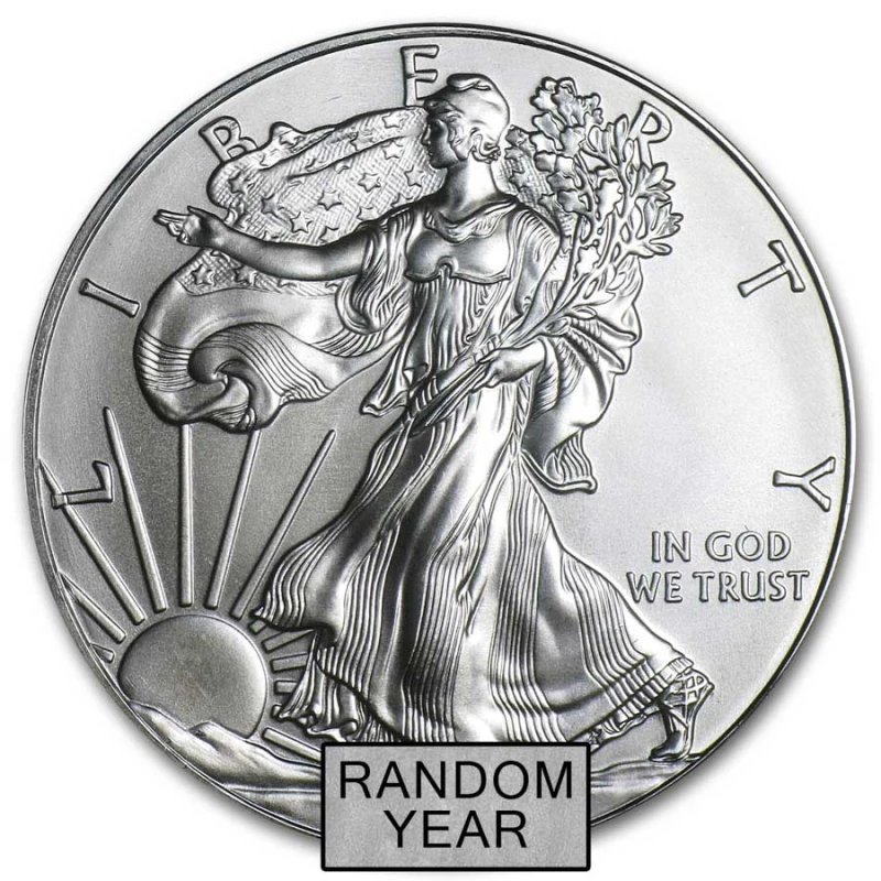 Серебряная монета США Американский орел 1 oz Инвестиционные монеты