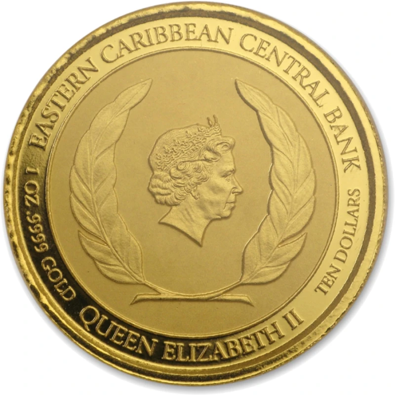 Золотая монета Сент-Винсент и Гренадины Гидросамолет 2018 1 oz Коллекционные монеты