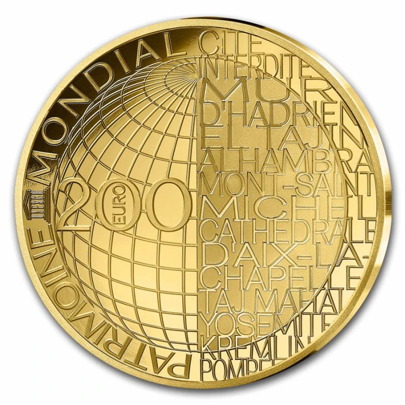 Золотая монета Франции Нотр-Дам де Пари 2025 Proof 1 oz Коллекционные монеты