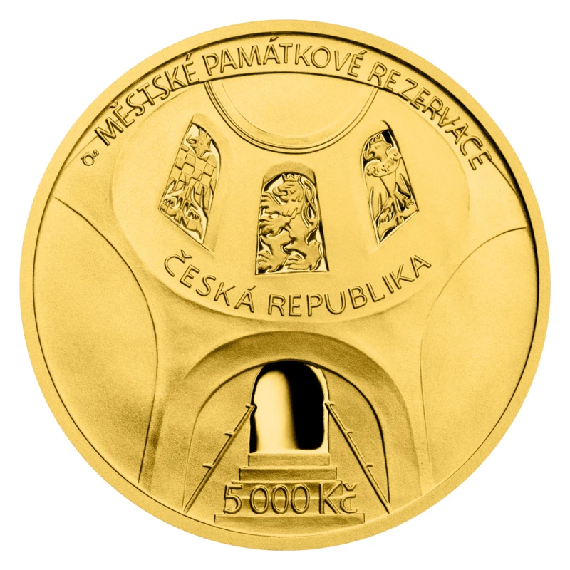 Золотая монета Чехии Градец-Кралове 2023 Proof 1/2 oz Коллекционные монеты