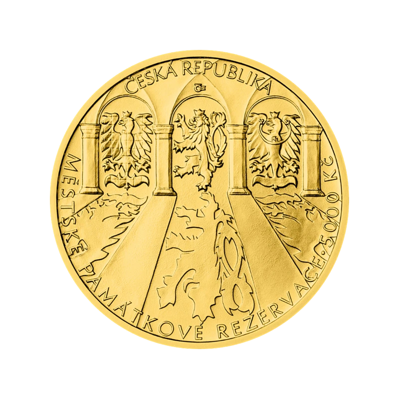 Золотая монета Чехии Кромержиж 2023 Proof 1/2 oz Коллекционные монеты