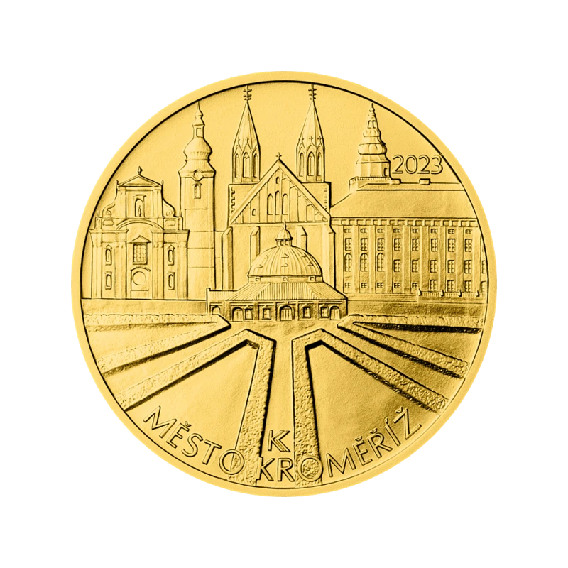 Золотая монета Чехии Кромержиж 2023 Proof 1/2 oz Коллекционные монеты