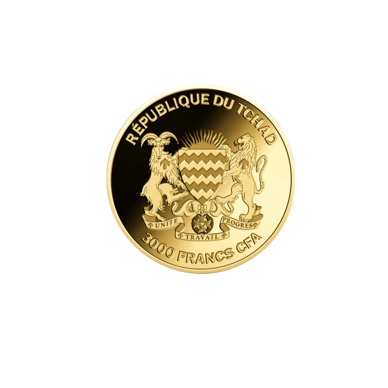 Золотая монета Чада Рыба-хирург 1/1000 oz Коллекционные монеты
