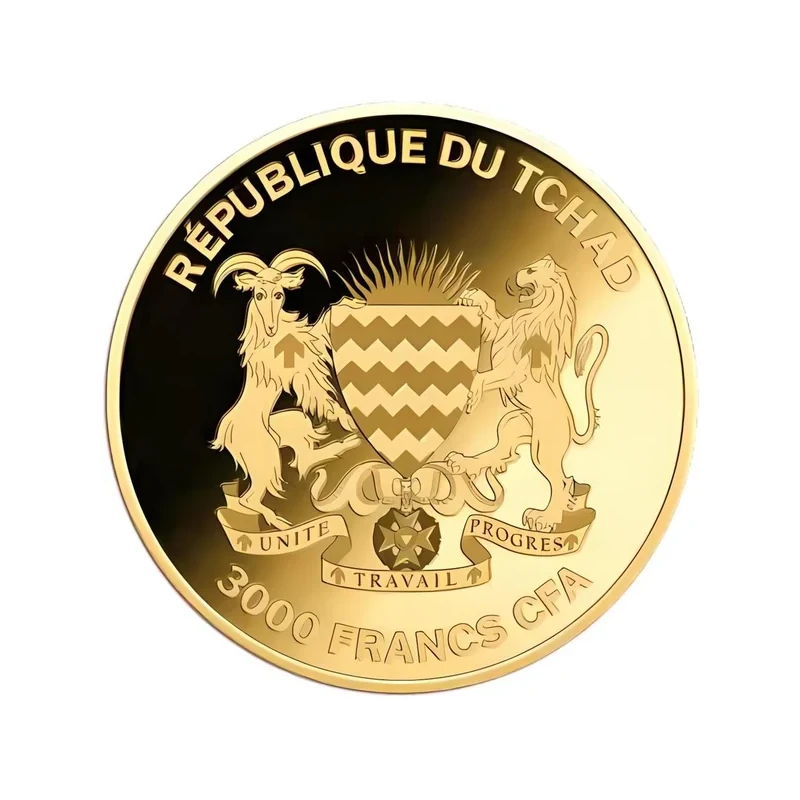 Золотая монета Чада Рыба-клоун 1/1000 oz Коллекционные монеты