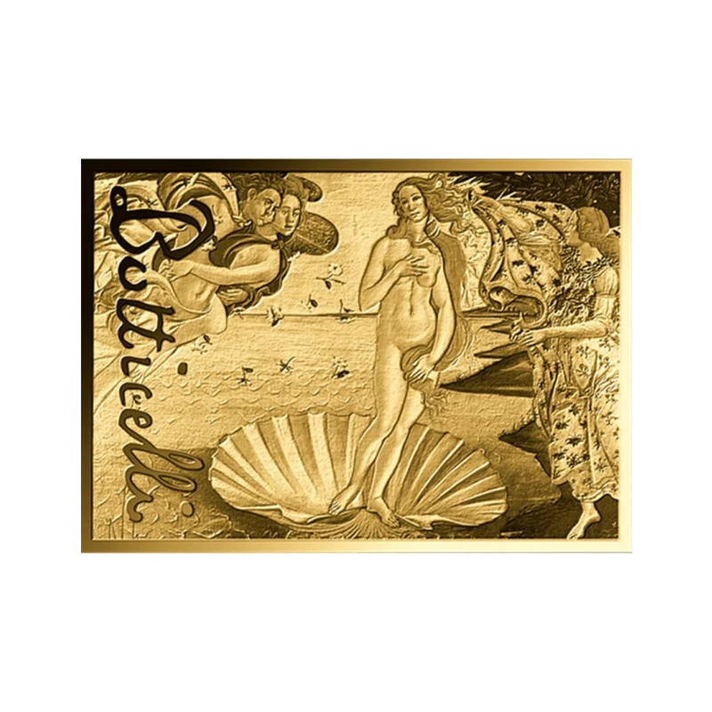 Золотая монета Чада Рождение Венеры, 1/1000 oz Коллекционные монеты