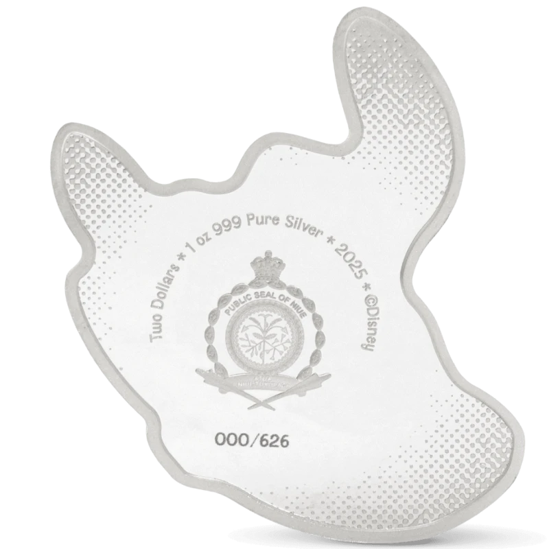 Серебряная монета Ниуэ Стич Лови волну 2025 Proof цвет 1 oz Коллекционные монеты
