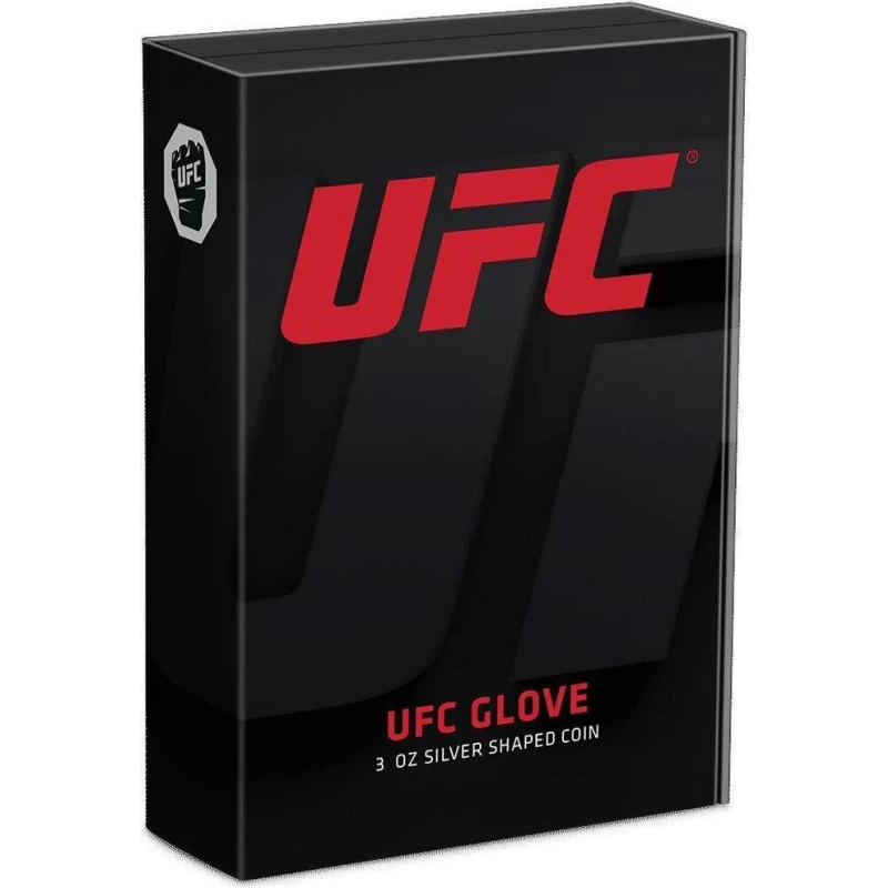 Серебряная монета Ниуэ Перчатка UFC 2024 Proof 3 oz Коллекционные монеты