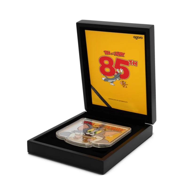 Серебряная монета Ниуэ Том и Джерри 2025 Proof цвет 5 oz Коллекционные монеты