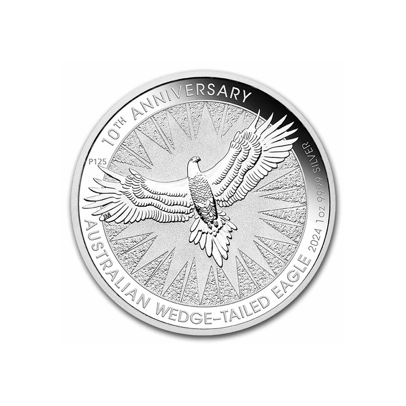 Серебряная монета Австралии Клинохвостый орел 2024 1 oz Коллекционные монеты
