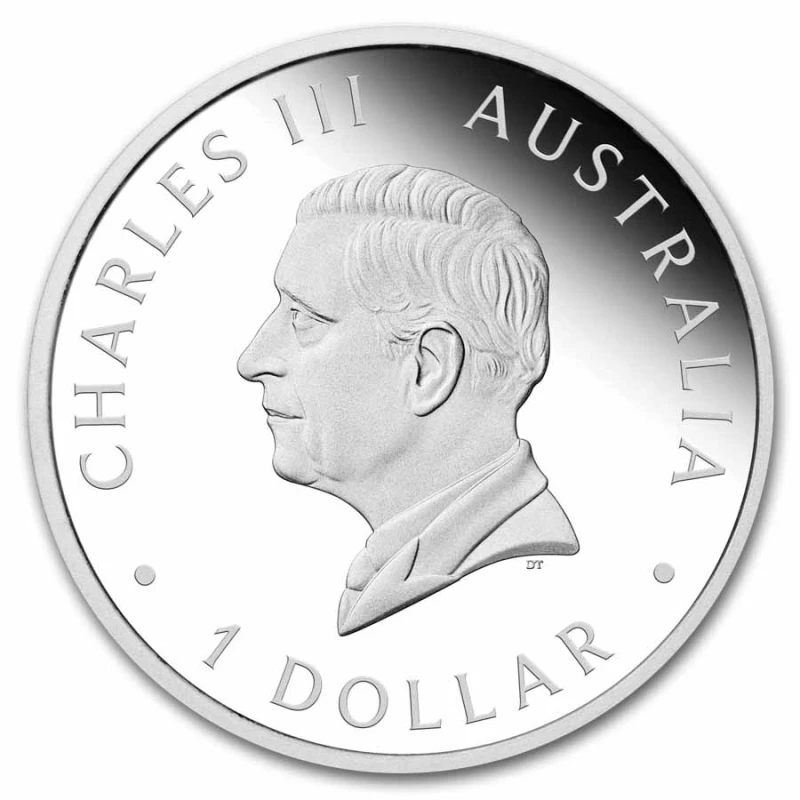 Серебряная монета Австралии Лебедь 2025 Proof 1 oz Коллекционные монеты