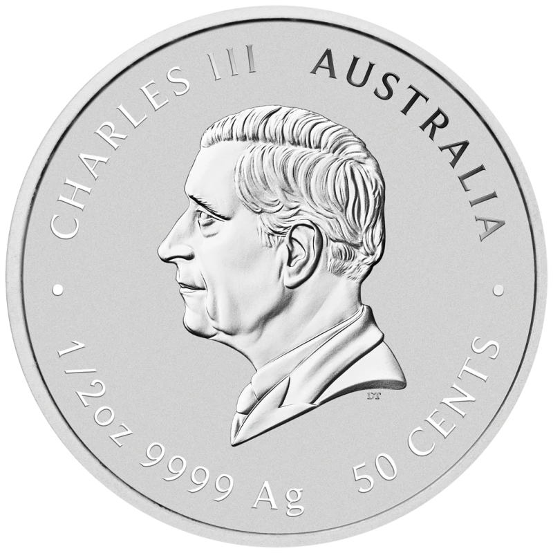 Серебряная монета Австралии Год Лошади 2026 1/2 oz Коллекционные монеты