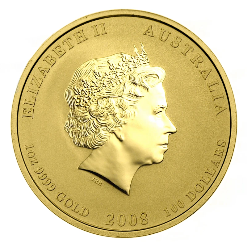 Золотая монета Австралии Год Крысы 2008 1 oz Коллекционные монеты