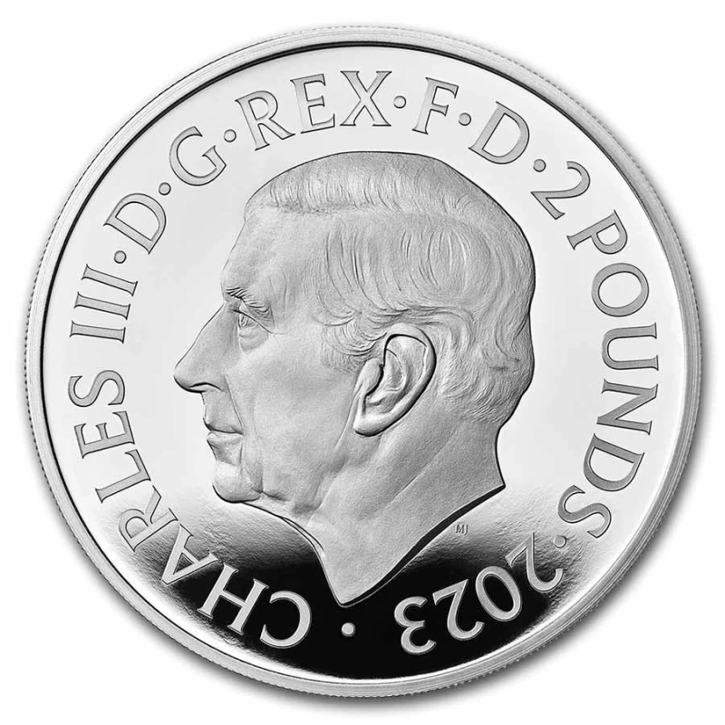 Серебряная монета Великобритании Британия 2023 Proof 1 oz Коллекционные монеты