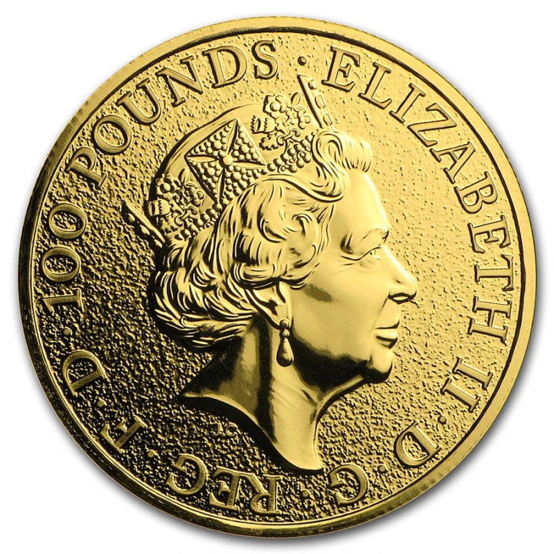 Золотая монета Великобритании Лев Англии 2016 1 oz Инвестиционные монеты