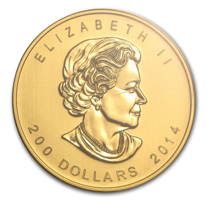 Золотая монета Канады Воющий волк 2014 1 oz Инвестиционные монеты
