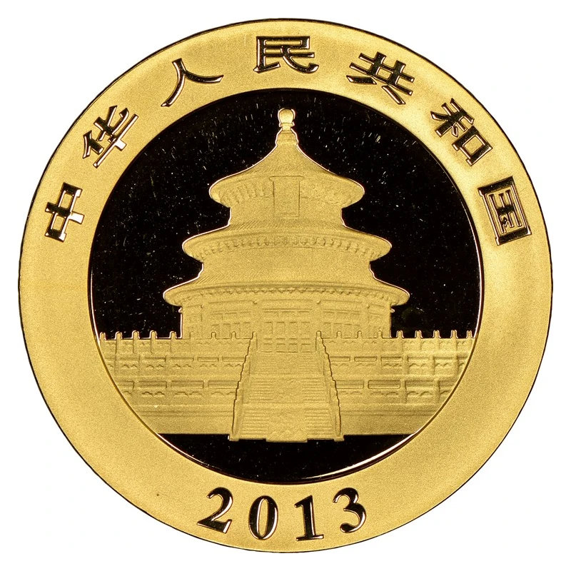 Золотая монета Китая Панда 2013 1 oz Коллекционные монеты