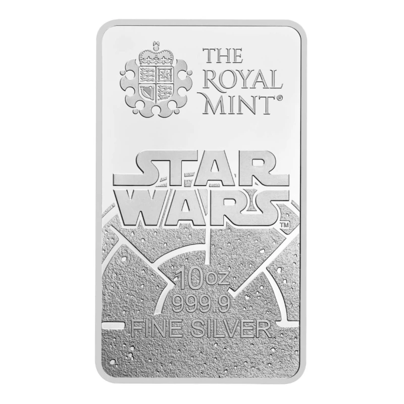 Серебряный слиток Великобритании Темная сторона 10 oz Коллекционные монеты