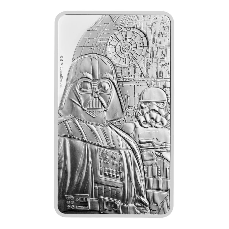 Серебряный слиток Великобритании Темная сторона 10 oz Коллекционные монеты