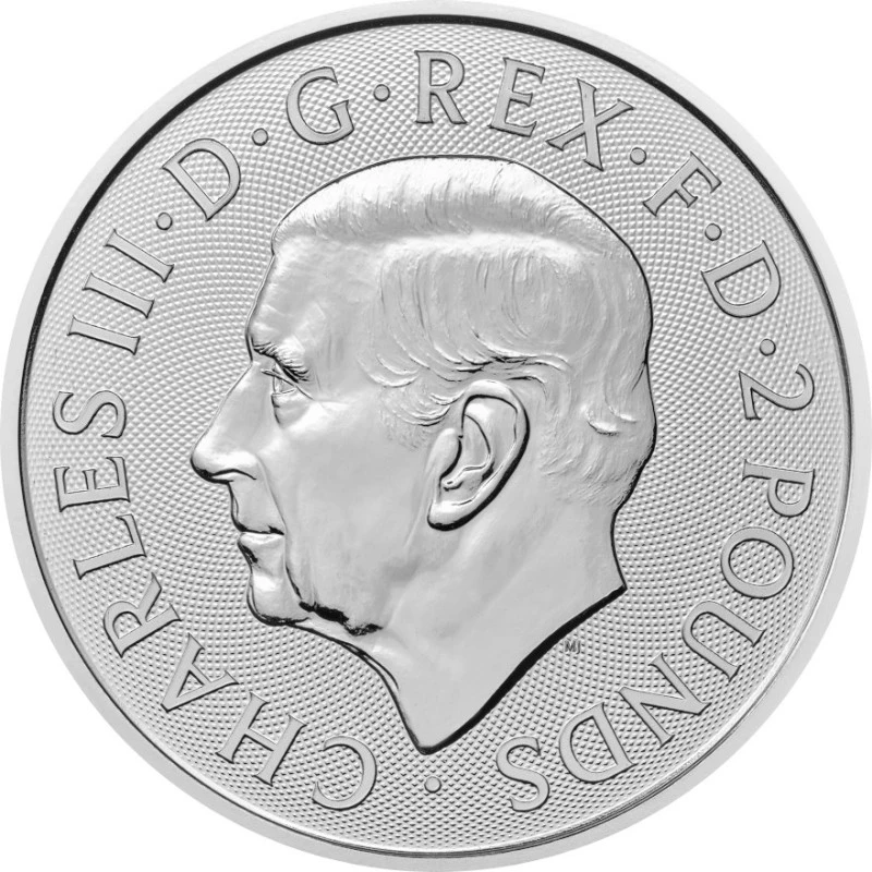 Серебряная монета Великобритании Мерлин 2023 1 oz Коллекционные монеты