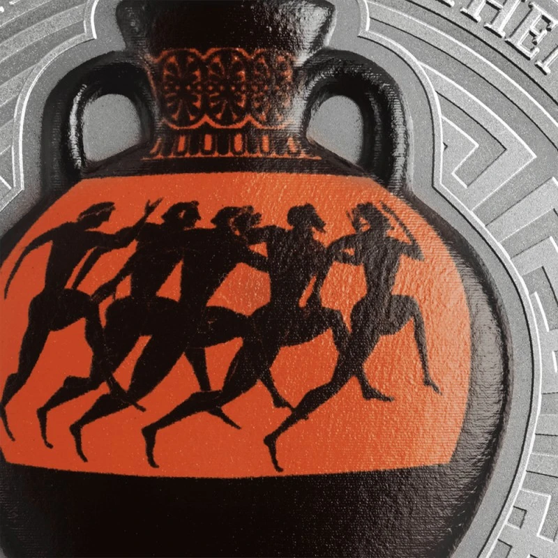 Серебряная монета Ганы Панафинейская амфора 2022 2 oz Коллекционные монеты