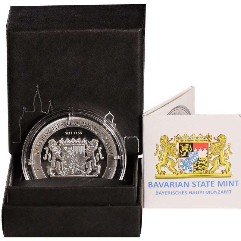 Серебряная монета Германии Замок Нойшванштайн 2025 Proof 1 oz Инвестиционные монеты