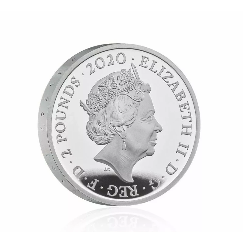 Серебряная монета Великобритании Элтон Джон 2020 Proof цвет 1 oz Коллекционные монеты