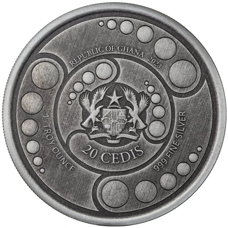 Серебряная монета Ганы Чужой 2023 1 oz Коллекционные монеты