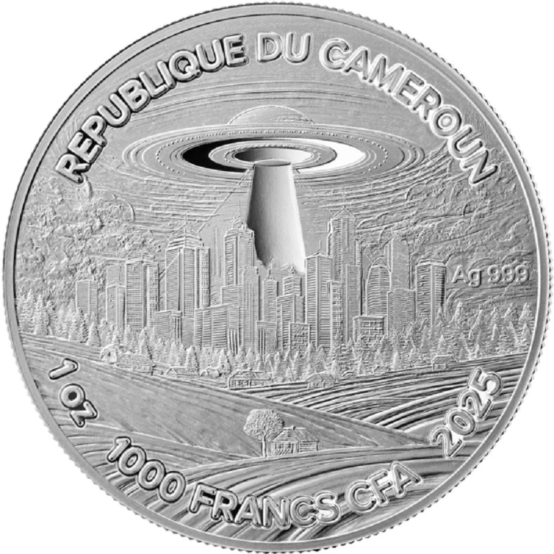 Серебряная монета Камеруна Винсент Ван Гог 2025 Proof 1 oz Коллекционные монеты