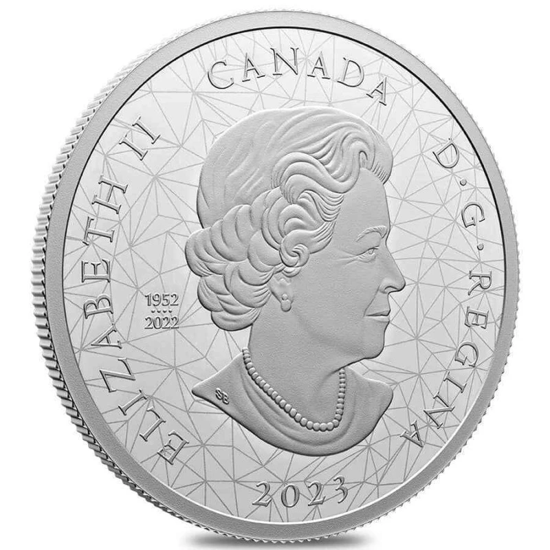 Серебряная монета Канады Медведи Гризли 2023 Proof 2 oz Коллекционные монеты