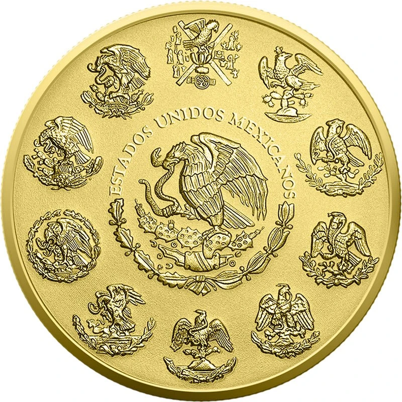 Серебряная монета Мексики Храм ацтеков 2023 цвет 1 oz Коллекционные монеты