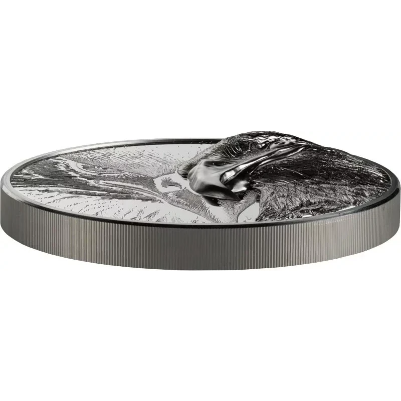 Серебряная монета Монголии Величественный орел 2023 Proof 500 г Коллекционные монеты