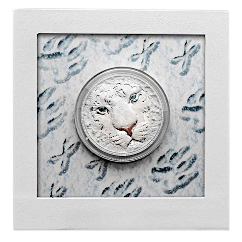 Серебряная монета Ниуэ Белый тигр 2022 3 oz Коллекционные монеты