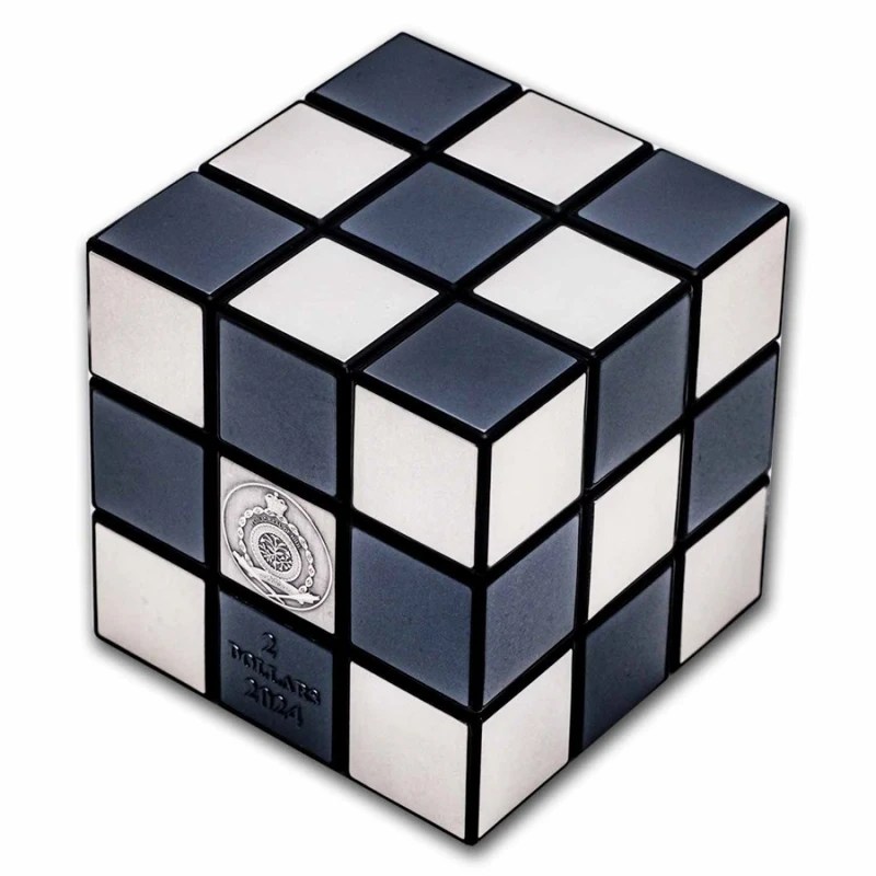 Серебряная монета Ниуэ Кубик Рубика 2024 2 oz Коллекционные монеты