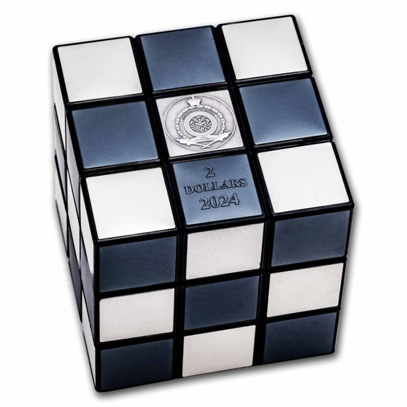 Серебряная монета Ниуэ Кубик Рубика 2024 2 oz Коллекционные монеты