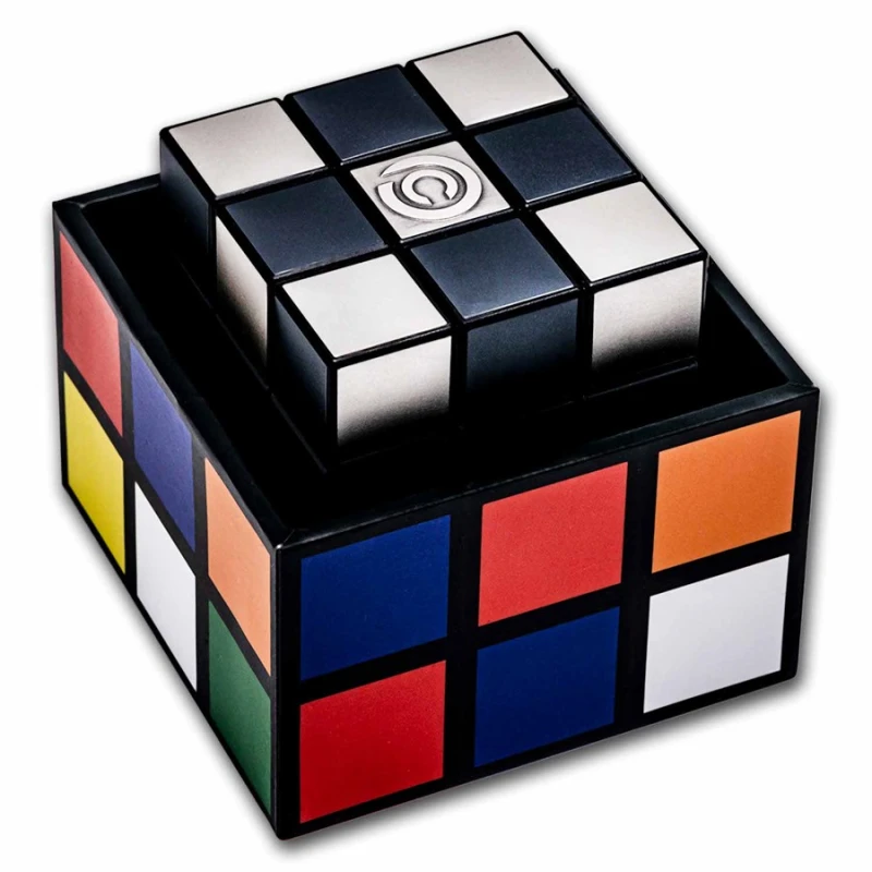 Серебряная монета Ниуэ Кубик Рубика 2024 2 oz Коллекционные монеты